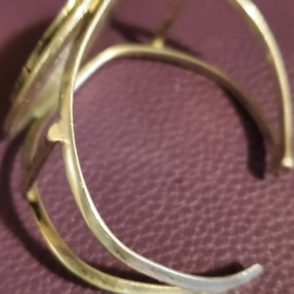 Vintage Sterling Navajo Kachina Man cuff - Picture 7 of 8